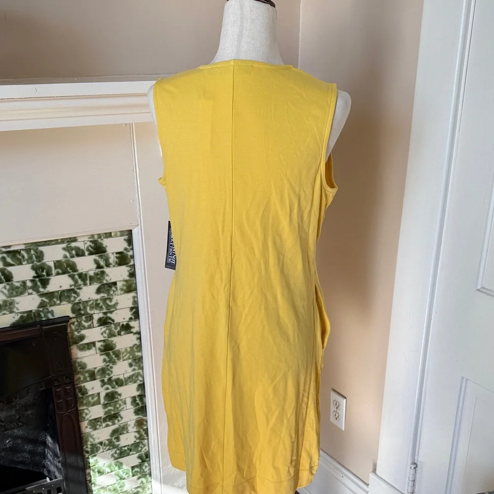 NWT New York & Company Vibrant Yellow Sheath Dress - Picture 5 of 5